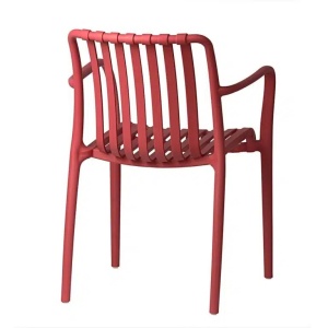 SCAUN PENTRU TERASA/GRADINA, AURA, DIN MATERIAL POLIPROPILENA, ROSU, STIVUIBIL - Img 6