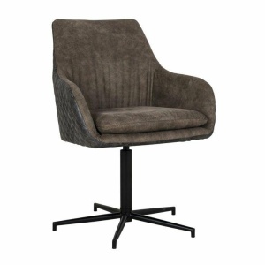 SCAUN PIVOTANT LUCY, MARO/NEGRU, TAPITERIE DIN TEXTIL SI PIELE ECOLOGICA, STIL MODERN B2