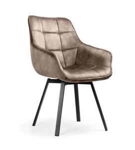 SCAUN PIVOTANT OLSON, BEJ/NEGRU, STIL MODERN, ATR