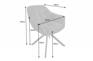SCAUN ROTATIV, PAPILLON, COD 41586, STIL RETRO - Img 8