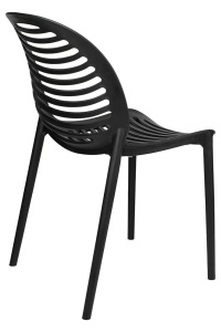 SCAUN SUNNY NEGRU, CONFECTIONAT DIN POLIPROPILENA, STIL MODERN - Img 3