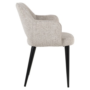 SCAUN TRENDY GIOVANNA, NATUR, KHAKI, METAL, POLIESTER, SPUMA, RICHMOND INTERIORS - Img 6