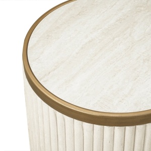 SET 2 MASUTE DE CAFEA TIVOLI, 8101, CONFECTIONATE DIN CERAMICA, FIER, PLACAJ, MDF SI MATERIAL TEXTIL, STIL MODERN - Img 2