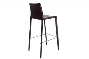 SET 2 SCAUNE CAFENII DIN PIELE RECICLATA MILANO 35617 - DESIGN MODERN - Img 4
