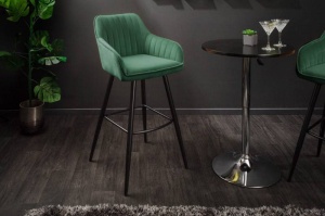 SET 2 SCAUNE DE BAR, TURIN 102CM, COD 40436, DIN CATIFEA SI CADRUL DIN METAL - Img 1
