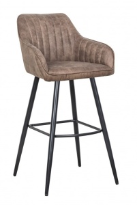 SET 2 SCAUNE DE BAR, TURIN 102CM, COD 40438, DIN PIELE ECO SI CADRUL DIN METAL - Img 1