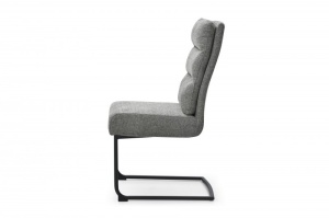SET 2 SCAUNE, DINING, CANTILEVER, COD 40461, DIN TEXTIL GRI STIL MODERN - Img 3
