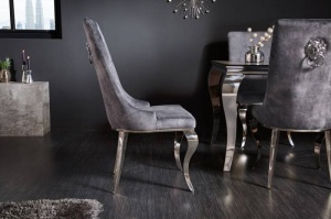 SET 2 SCAUNE DINING, CLASIC, BAROC, DIN METAL SI CATIFEA GRI, ARTIM GROUP SELECTION - Img 3