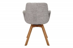 SET 2 SCAUNE ROTATIVE, BALTIC, GRI, METAL SI TESATURA BUCLE, COD 44200, DESIGN MODERN - Img 5