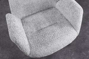 SET 2 SCAUNE ROTATIVE, BALTIC, GRI, METAL SI TESATURA BUCLE, DESIGN MODERN, ARTIM GROUP SELECTION - Img 5
