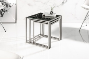 SET 3 MASUTE , ELEMENTS, DIN METAL SI STICLA, COD 40096 DESIGN MODERN - Img 3