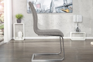 SET 4 SCAUNE DINING SAU BIROU GRI HAMPTON 22125 - DESIGN MODERN - Img 4