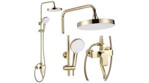SET DE DUS REA BLOOM, AURIU/ALB, DIN ALAMA, CALITATE SUPERIOARA