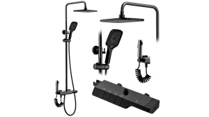 SET DE DUS REA ROB CU TERMOSTAT, NEGRU, DIN ALAMA, CALITATE SUPERIOARA