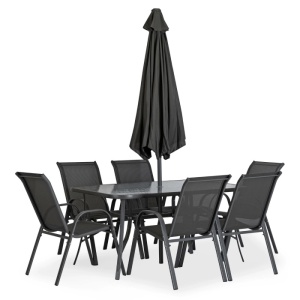 SET DE GRADINA/TERASA, NEBRASKA, ARTIM MEBLE, DIN METAL SI STICLA, CULOARE NEAGRA, ARTIM MEBLE - Img 14