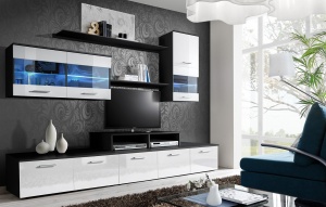 SET LIVING MODULAR CU LED LOGO II 20 ZW LO STIL MODERN ASM