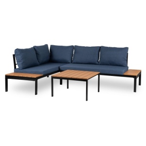 SET MOBILIER DE GRADINA/TERASA, NORMAN, ARTIM MEBLE, DIN METAL SI COMPOZIT, CULOARE BEJ/BLUEMARIN - Img 12