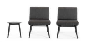 SET MOILIER DE GRADINA ISABELA, CONFECTIONAT DIN LEMN DE TEC SI TEXTIL, STIL MODERN - Img 3