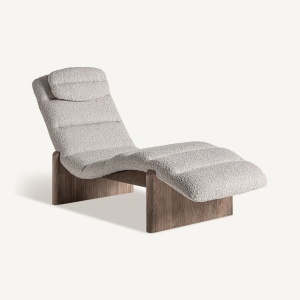 SEZLONG JACQUARD, MARO/BEJ, CONFECTIONAT DIN LEMN DE STEJAR, SPUMA SI POLIESTER, STIL MODERN