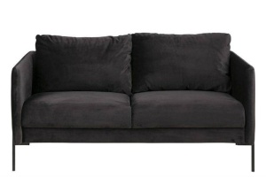 SOFA CONFORTABILA, KINGSLEY ANTRACIT, CU TAPITERIE DIN TEXTIL SI METAL, STIL SCANDINAV B2 - Img 2