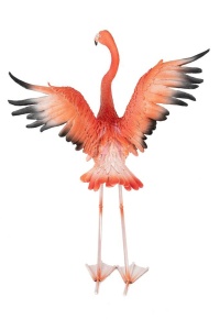 STATUETA DECORATIVA FLAMINGO ROAD FLY, ROZ, STIL MODERN, B2 - Img 5