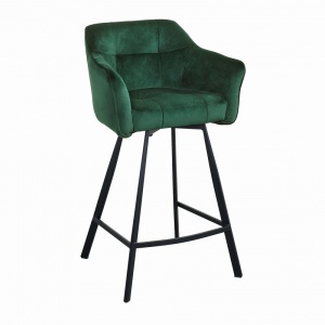 STOC 1 BUC!!! SCAUN DE BAR 100CM, LOFT COD 40309, DIN METAL SI CATIFEA, DESIGN RETRO