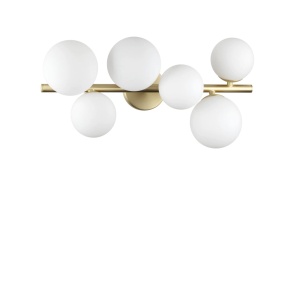 STOC 2 BUCATI!!! APLICA/ PLAFONIERA PERLAGE PL6, 49CM, ALB, DIN METAL, STIL MODERN