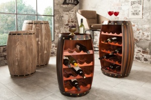 SUPORT PENTRU STICLE CHATEAU CAFENIU 60 cm DESIGN VINTAGE