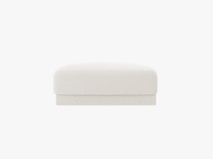 TABURET MILEY, ALB, CU TAPITERIE DIN TEXTIL BOUCLE BALOO, MICADONI