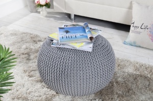 TABURET MULTIFUNCTIONAL GRI LEEDS 23106 - DESIGN MODERN - Img 3