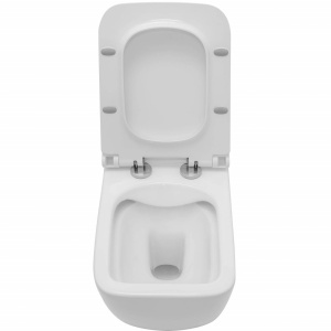 VAS DE TOALETA, REA HARY RIMLESS, ALB, CERAMICA, DESIGN MODERN, CALITATE SUPERIOARA, REA - Img 3