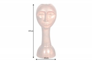 VAZA/GHIVECI, FACE, DIN METAL, CUPRU ANTICHIZAT, COD 42722, DESIGN INDUSTRIAL - Img 3