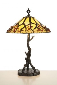 VEIOZA DEOSEBITA TIFFANY, COD AG711, DIN METAL SI STICLA