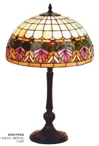 VEIOZA DEOSEBITA TIFFANY, COD DT25+P933L, DIN METAL SI STICLA