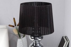 VEIOZA MIA ARGINTIU/NEGRU DIN TEXTIL SI METAL COD 19699 - Img 4