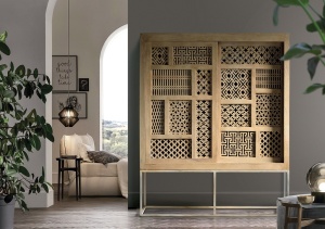 VITRINA LIVING 170CM, 6070, LEMN DE MANGO, GINER Y COLOMER, STIL MODERN