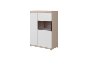 VITRINA LIVING CU LED MILO MWT80 DESIGN SCANDINAV PSK