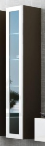 VITRINA LIVING CU LED VIGO 180 LATTE/ALB DESIGN MODERN CM