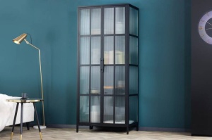 VITRINA/ORGANIZATOR, STIL INDUSTRIAL, DURA STEEL 180CM, DIN METAL SI STICLA, ARTIM GROUP SELECTION