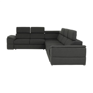 ANSAMBLU DE CANAPELE SEGORIA LUX, MODEL DREAPTA, GRI, DIN TEXTIL, EXTENSIBIL, SPATIU DEPOZITARE, STIL MODERN, TK - Img 8