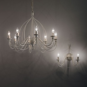 APLICA CORTE AP2, ALB ANTIC, DIN METAL, STIL MODERN - Img 2