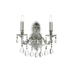 APLICA GIOCONDA AP2, ARGINTIU, DIN METAL, STIL CLASIC
