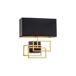 APLICA LUXURY AP1, NEGRU/ALAMA, DIN METAL, STIL MODERN
