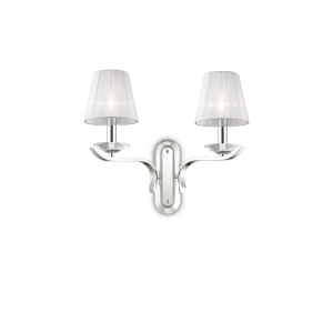 APLICA PEGASO AP2, ALB/CROM, DIN METAL, STIL MODERN