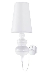 APLICA QUEEN 23, ALBA, DIN ALUMINIU SI PLASTIC, STIL MODERN, B2