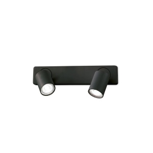 APLICA RUDY AP2 ROUND, NEGRU, DIN ALUMINIU, STIL MODERN