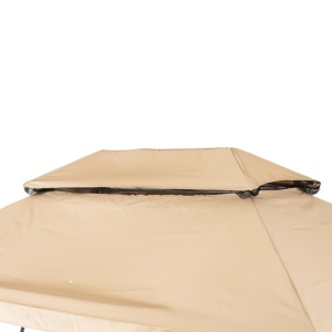 BALANSOAR DE GRADINA, ARTIM MEBLE, REALIZAT DIN TEXTIL IMPERMEABIL SI METAL, CULOARE NEAGRA/BEJ, STIL MODERN - Img 10