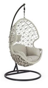 BALANSOAR KELLY CONFECTIONAT DIN OTEL, POLIESTER SI TEXTIL, BEJ