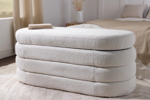 BANCA CU SPATIU DEPOZITARE, VOQUE 115CM, MATERIAL BOUCLE, ARTIM GROUP SELECTION - Img 4