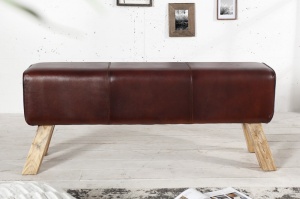BANCUTA DIN PIELE NATURALA BOCK II 36269 DESIGN VINTAGE - Img 2